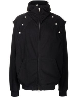 Walter Van Beirendonck Hooded Zipped-up Jacket - Black