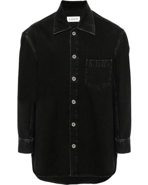 Lanvin Surchemise Droite Shirt - Black