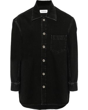 Lanvin Surchemise Droite Shirt - Black