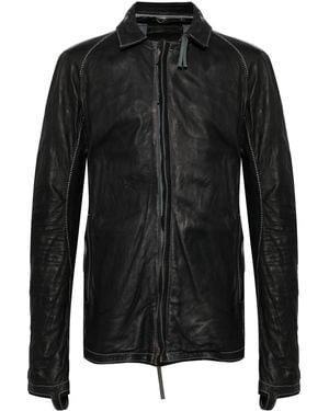 Boris Bidjan Saberi Leather Jacket - Black