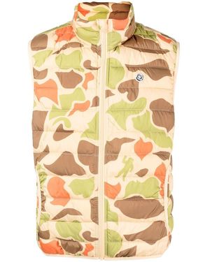 BBCICECREAM Camouflage-pattern Padded Gilet - Multicolor