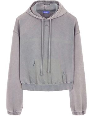 A_COLD_WALL* Distressed Cotton Hoodie - Gray