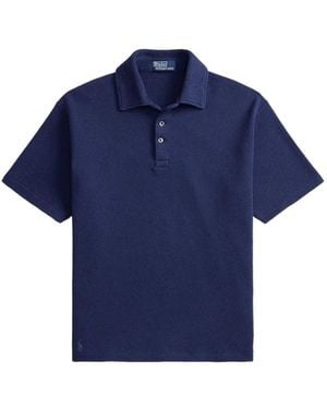 Polo Ralph Lauren Textured Polo Shirt - Blue