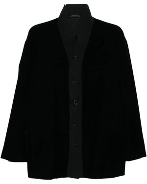 Giorgio Armani Single-Breasted Jacket - Black