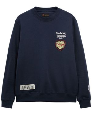 Barbour Appliqué-Detail Sweatshirt - Blue