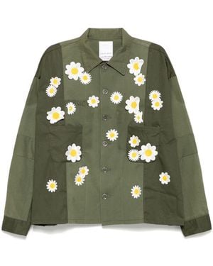 READYMADE Panelled Shirt - Green