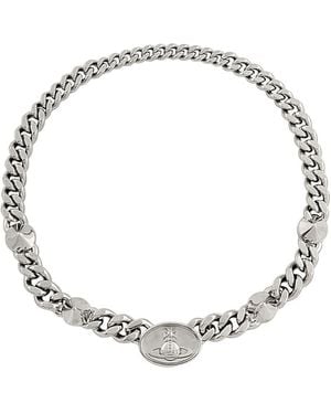 Vivienne Westwood Chester Orb-Detail Necklace - Metallic