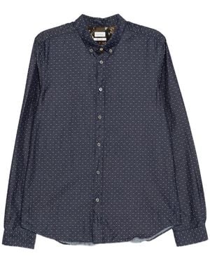 Paul Smith Dotted Cotton Shirt - Blue