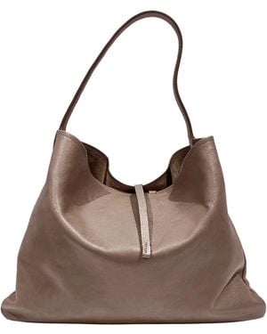 Bonastre 10 Rue Du Perche Leather Tote Bag - Brown