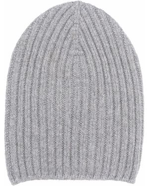 Barrie Cashmere Beanie - Gray