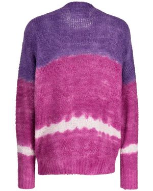 Isabel Marant Henley Tie-Dye Jumper - Purple
