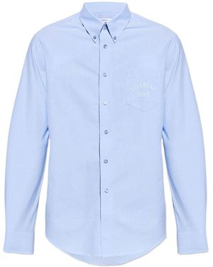 Givenchy Logo-Embroidered Shirt - Blue