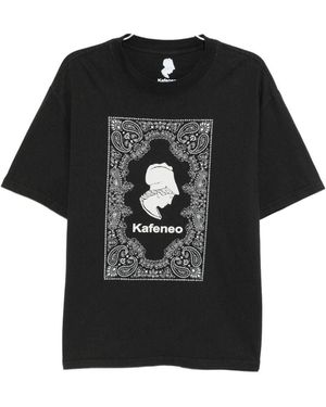 Kafeneo by TBF Graphic Print T-Shirt - Black