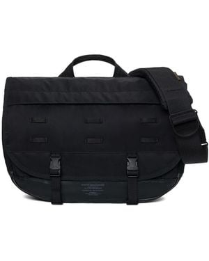 Porter-Yoshida and Co Buckle Strap Messenger Bag - Black