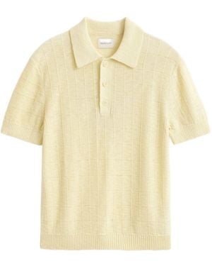 GANT Textured Polo Shirt - Yellow