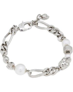 McQueen Skull-Motif Chain Bracelet - Metallic