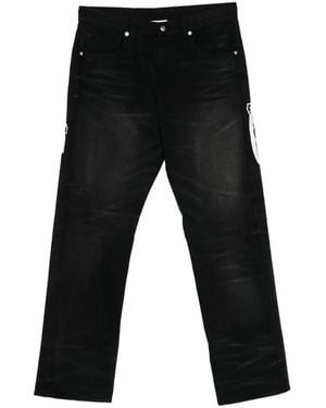 Warren Lotas Faded-Effect Jeans - Black