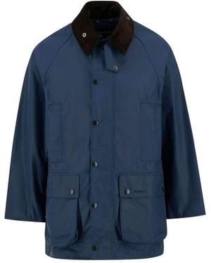Barbour Corduroy-Collar Cotton Jacket - Blue