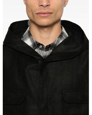 Rick Owens Hooded Coat - Black