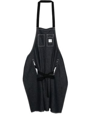 Engineered Garments Contrast-Stitch Denim T-Shirt - Black