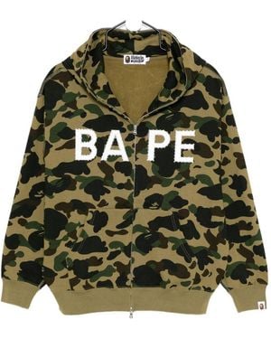 A Bathing Ape Camouflage-Print Hoodie - Green
