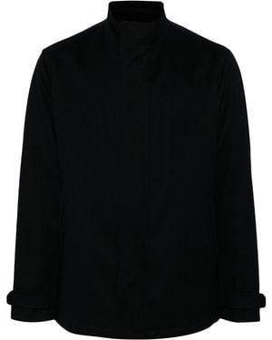 Paul & Shark Cashmere Zip-Up Coat - Black