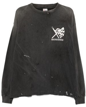 SAINT Mxxxxxx Graphic-Print T-Shirt - Black