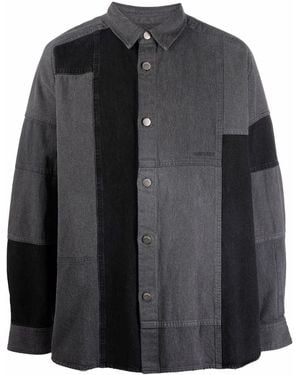 Ambush Patchwork Denim Shirt - Black