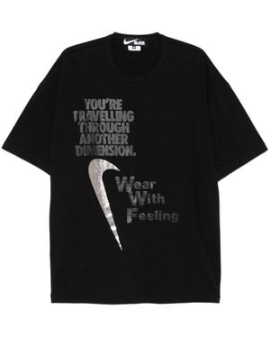 COMME DES GARÇON BLACK Printed T-Shirt - Black