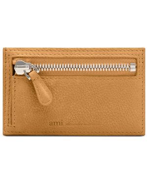 Ami Paris Carrousel Zipped Card Holder - Natural