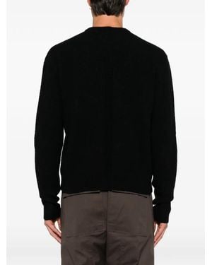 Rick Owens Ribbed-Trim Jumper - Black