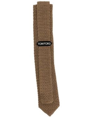Tom Ford Knitted Silk Tie - Natural