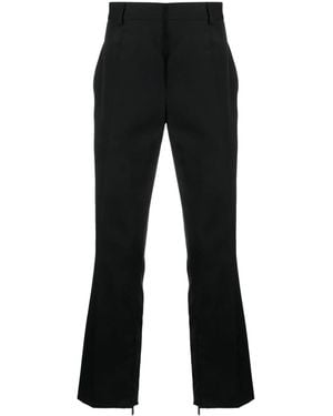 Off-White c/o Virgil Abloh Wool Straight-Leg Trousers - Black