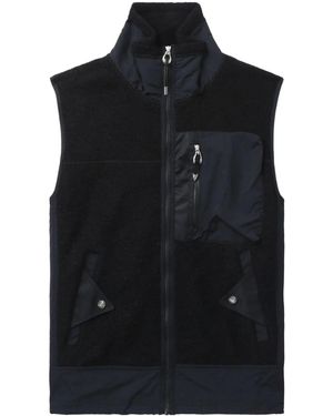 Toga Paneled Wool-blend Gilet - Black