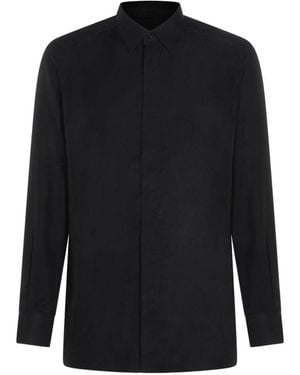 Tom Ford Drapy Twill Fluid Fit Shirt - Black