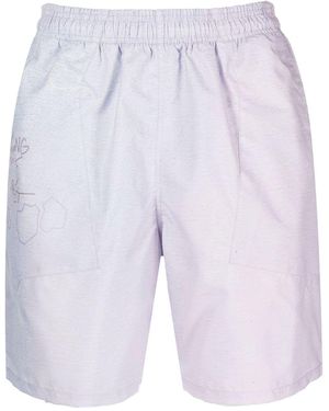 Objects IV Life Graphic-Print Shorts - Blue