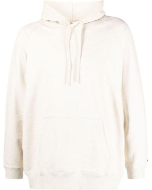 Snow Peak Logo-Embroidered Cotton Hoodie - White