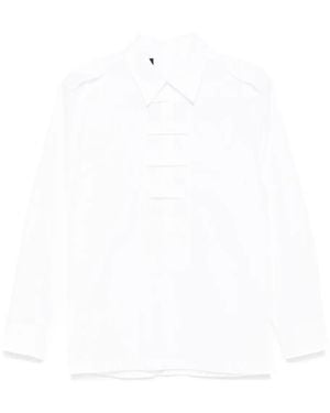 OLLY SHINDER Tie Cage Shirt - White
