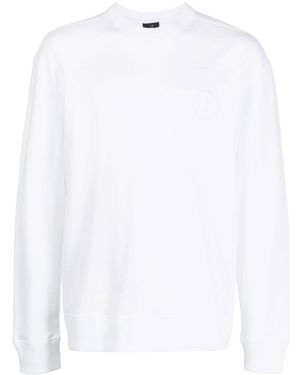 dunhill Logo-Detail Long-Sleeve Sweatshirt - White