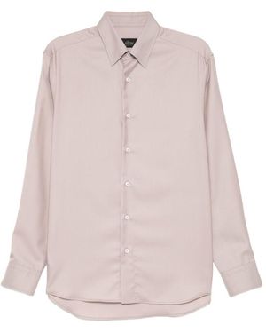 Brioni Hidden Bd Shirt - Pink