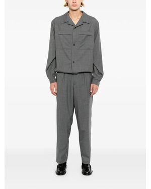 Kiton Rear Elasticated Waistband Pants - Gray