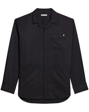 Helmut Lang Geometric-Print Shirt - Blue