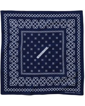 Neighborhood Patterned Scarf - Blue