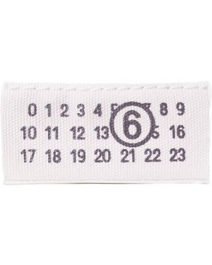 MM6 by Maison Margiela Numeric Clutch Bag - White