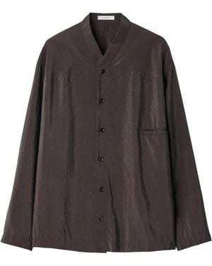 Lemaire V-Neck Shirt - Brown