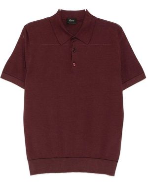 Brioni Short-Sleeve Polo Shirt - Red