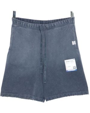 Maison Mihara Yasuhiro Sun Faded Like Sweat Shorts - Blue