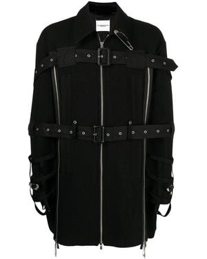 TAKAHIROMIYASHITA TheSoloist. Safety-Pin Detail Jacket - Black