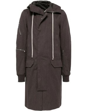 Rick Owens Hooded Coat - Grey