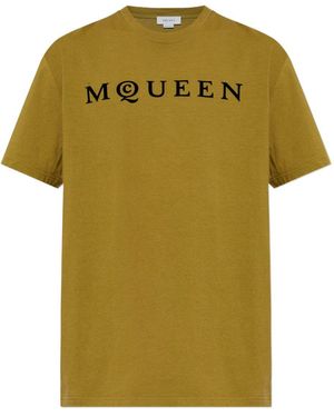 McQueen Logo-Print T-Shirt - White